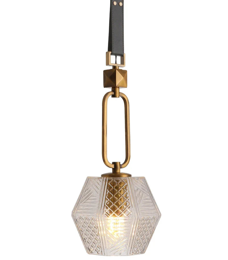 Axyaa Glass Pendant Lamps for Bedroom & Kitchen Lighting