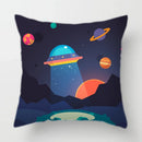 Axyaa Space Dream Decorative Sofa Cushion Cover Alien Astronaut Throw Pillows