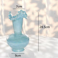 Axyaa Ceramic Shell Vase - White Gloss Abstract Irregular Hydroponic Home Decoration