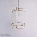 Axyaa Bamboo Linen Fabric Pendant Light for Clothing Store & Restaurant