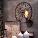 Axyaa Retro Loft Wheel Wall Sconce Industrial Lighting for Home Decor