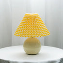 Axya Vintage Pleated Table Lamp with LED Tricolored Bulb