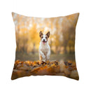 Axyaa Dog Print Polyester Cushion Cover for Sofa Living Room 45X45CM