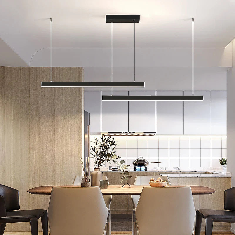 Modern Nordic Dining Room Chandelier by Axyaa: Creative Long Table Lamp for Office