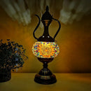 Axyaa Hand-inlaid Glass Mosaic Table Lamp - Moroccan Style Decor for Bedroom & Living Room