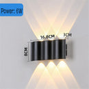 Axyaa LED Outdoor Wall Lamp Waterproof Strip Lighting, Aluminum Fixture for Garden Decor