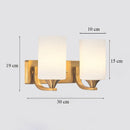Luxury Brass Glass Wall Lamp Axyaa Home Art Deco Sconce Wall Lights