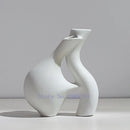 Axyaa Abstract Flower Vase | Modern Home Decor | Ceramic Hydroponic Craft