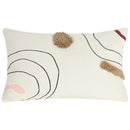 Axyaa Abstract Line Colors Handmade Tufted Cushion Cover 45x45cm