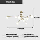 Axyaa Modern Nordic Chandelier: Creative Minimalist Style for Living Room