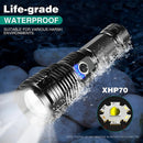 Axya Rechargeable Zoomable LED Flashlight for Camping Outdoor Waterproof Torch