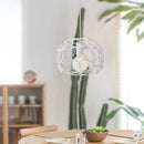 Axyaa Industrial Iron Pendant Lights - Modern Metal Cage E27 LED Hanging Lamp for Home and Restaurant