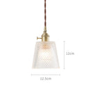 Axyaa Nordic Glass Pendant Lamp: Modern Vintage Hanging Light for Home and Business