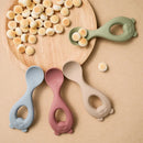 Axya Baby Soft Silicone Spoon Set for Easy Feeding and Learning