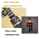 Axyaa Personality Robot Wall Lamp Industrial Style for Home, Restaurant, Bar, and Cafe