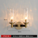 Axyaa Bronze Crystal Wall Lamp LED Sconce for Bedroom Living Room Modern Decor