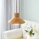 Axyaa Modern Wood Pendant Lights for Kitchen Living Room Bedroom