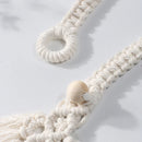 Axyaa Macrame Curtain Tiebacks with Bead, Boho Room Decor, Home Decoration Gift