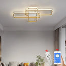 Axyaa Modern LED Ceiling Light for Living Room, Bedroom & Study, Black/Gold Color, AC85-265V