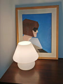 Nordic Glass Desk Lamp by Axyaa: Colorful LED Table Light for Bedroom