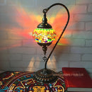 Axyaa Vintage Turkish Mosaic Glass Table Lamp Bedside Bed Light