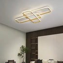Axyaa Modern LED Ceiling Light for Living Room, Bedroom & Study, Black/Gold Color, AC85-265V