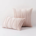 Blue Velvet Cushion Cover Set 18x18" - Axyaa Decorative Pillows for Living Room