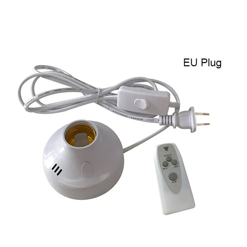 Axyaa Wireless E27 LED Lamp Base with Timer for Home Bedroom