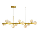 Axyaa Modern Gold/Black G9 LED Chandelier for Home Decor