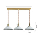 Axyaa Glass LED Pendant Lights: Modern Nordic 3-Head Fixture for Home Dining, Cafe & Bar