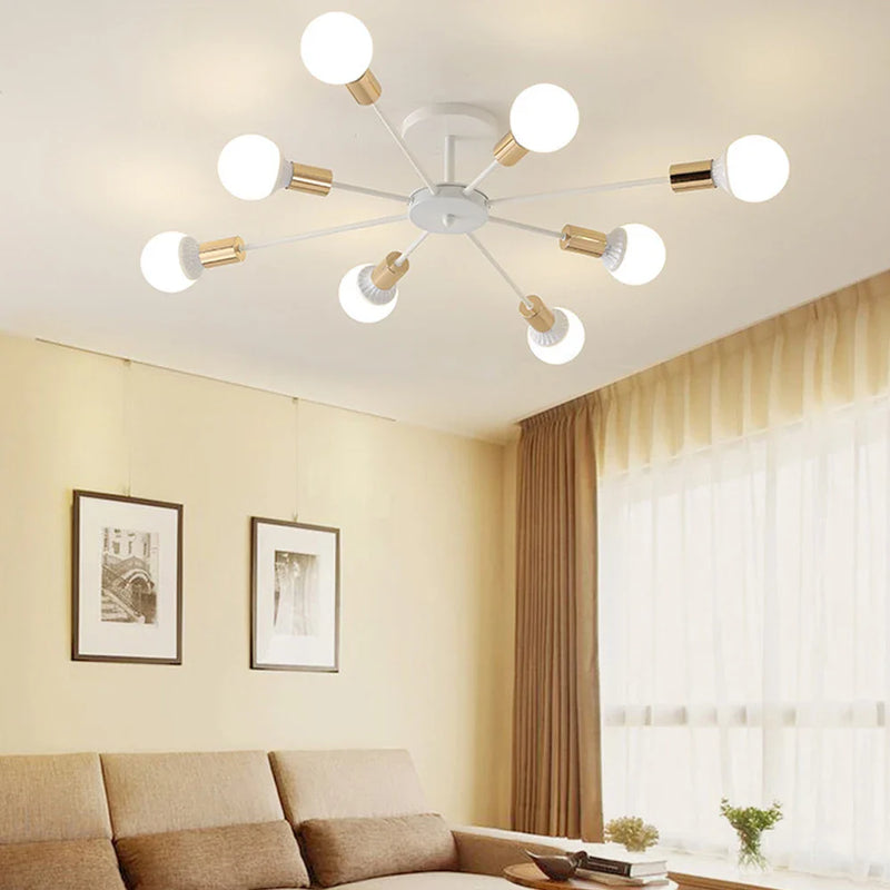 Axyaa Retro Nordic Sputnik Chandelier for Home Decor.