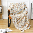 Axyaa Textile City Retro Decor Blanket: Knitted Throw & Bedspread, 130x200cm