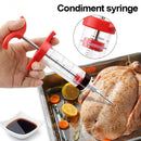 Axyaa Stainless Steel BBQ Seasoning Injector Cooking Syringe - Flavor Tool