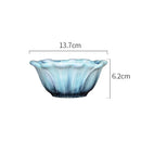 Axyaa Embossed Flower Ceramic Bowl Set for Stylish Dining Experience