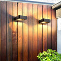 Axyaa Alumunim Outdoor Wall Lamp in Black - IP65 Waterproof Sconce Light for Garden Villa