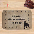 Axyaa Charming Cats Memory Foam Bath Mat - Anti-slip Coral Personalized Doormat