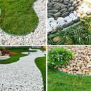 Axyaa Green Belt Plastic Garden Fence - Lawn Edging Border Barrier Stone Isolation