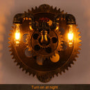 Axyaa Vintage Wood Wall Lamp: Industrial Loft Retro Design for Living Room, Bedroom, Cafe
