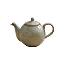 Axya Classic Black Ceramic Teapot Vintage Design for Home and Restaurant