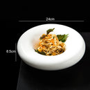 Axyaa Ceramic Round Dinner Plates Set for Home, Restaurant, Hotel - 5 Pack