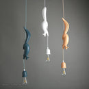 Axyaa Nordic Squirrel Resin LED Pendant Light - Modern Industrial Decor