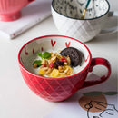 Axyaa Ceramic Breakfast Mug Large Capacity Cute Coffee Cup Home Decor