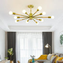Axyaa Modern LED Wooden Ceiling Light with E27 Bulb for Livingroom & Bedroom