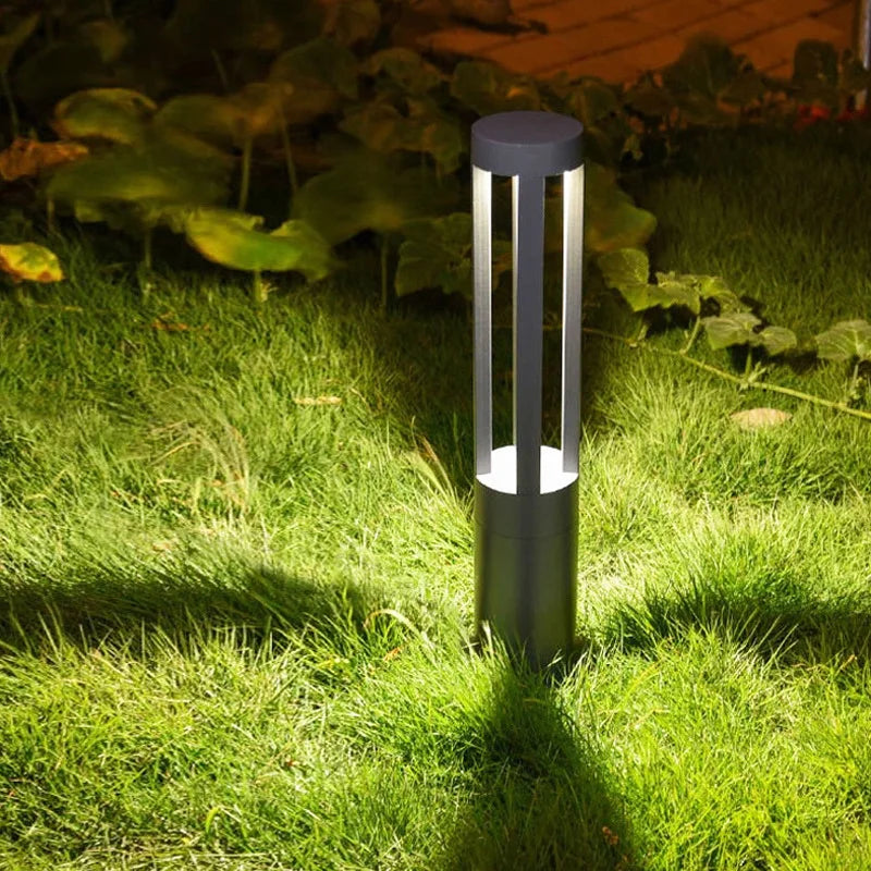 Axya 7W LED Garden Bollard Light - Waterproof Aluminum Pillar Lamp