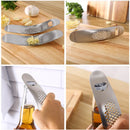 Axyaa Curved Stainless Steel Garlic Press Mincer Slicer Cutter Kitchen Tool