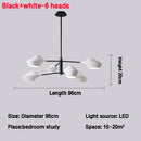 Axyaa LED Chandelier: Modern Dimmable Ceiling Light for Living & Dining Room