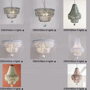 Blue Grey White Beads Chandelier Nordic Lighting for Kitchen Bedroom by Axyaa