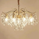 Axyaa Crystal Chandelier: Modern LED Luxury Lighting for Home Décor