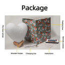 Axyaa Heart Shape Moon Lamp Customized with Photo & Text, USB Rechargeable Gift