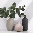 Axyaa Colorful Ceramic Vase Ball Cylindrical Flower Arrangement Hydroponics Desktop Decoration